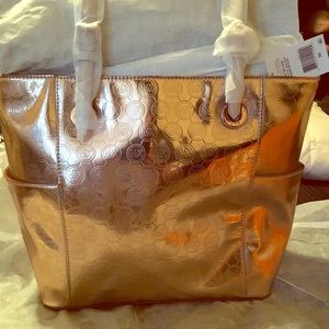 Sold-Michael Kors Rose Gold tote